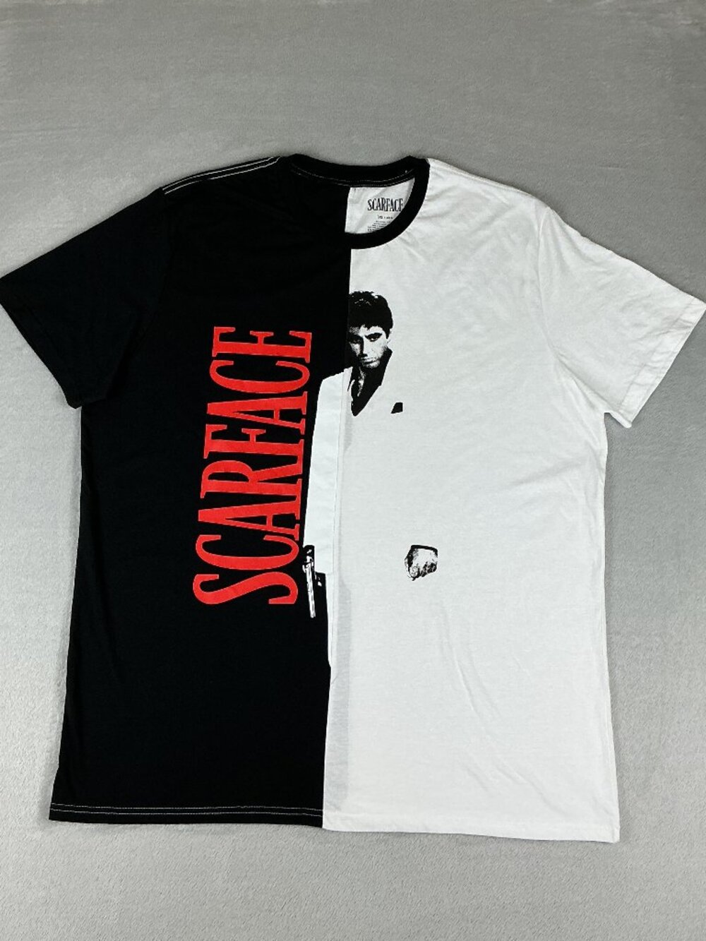 Men's Scarface T-Shirt Black and White Size 3XL.